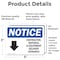 Signmission Contractor Material And Equipment Sign With Symbol, 5 in W x Rectangle, Vinyl Decal OS-2PACK-NS-D-35-L-10821 - alternate 2
